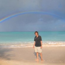 Carlo Vanzina sul set di Un'estate ai Caraibi