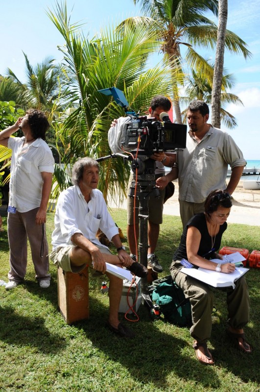 Il Regista Carlo Vanzina Sul Set Del Film Un Estate Ai Caraibi 117909