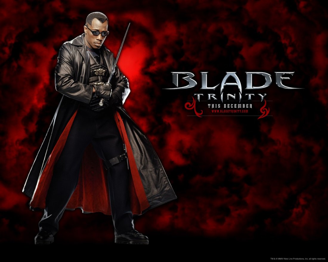 Un Wallpaper Di Blade Wesley Snipes Per Il Film Blade Trinity 117777