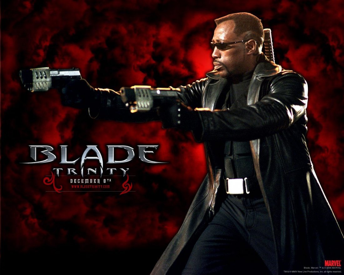 Un Wallpaper Di Wesley Snipes Per Il Film Blade Trinity 117776