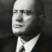 Una foto di Benito Mussolini