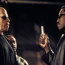 Wesley Snipes e Ron Perlman in una scena del film 'Blade II'