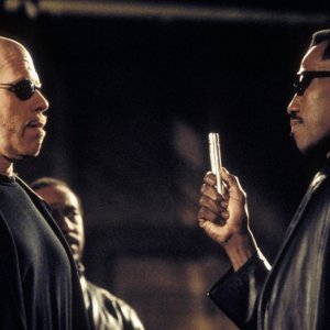 Wesley Snipes e Ron Perlman in una scena del film 'Blade II'