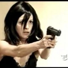 Irma Ciaramella in una scena drammatica