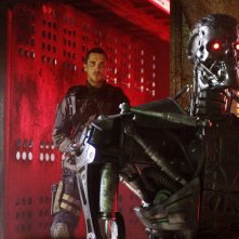 Christian Bale in una sequenza di Terminator Salvation
