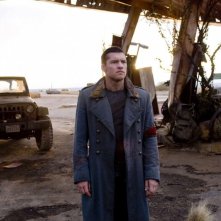Sam Worthington in una sequenza di Terminator Salvation