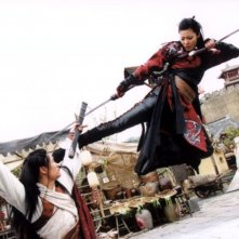 Yoon So-yi e Lee Ki-yong in una scena del film Il potere della spada