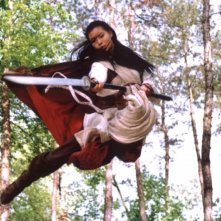 Yoon So-yi in una scena del film Il potere della spada