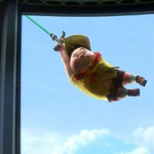 Il piccolo Russell in una scena del film Up