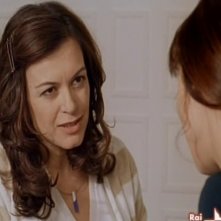 Irma Ciaramella con Gabriella Pession (di spalle) nella serie televisiva Il Capitano