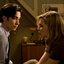 Justin Long e Alison Lohman in una scena del film horror Drag Me to Hell