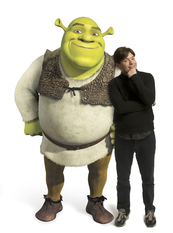 Mike Myers E Il Doppiatore Dell Orco Shrek Nel Film Shrek The Third 118340
