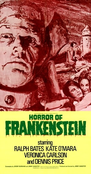 Poster inglese di Gli orrori di Frankenstein