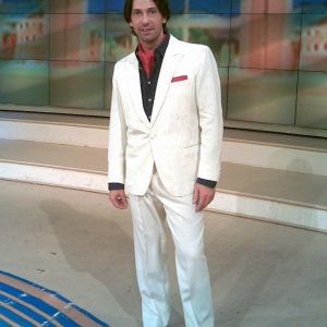 Germano Di Renzo in uno studio televisivo