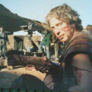 Germano Di Renzo sul set del film L'esorcista: la genesi, nel quale ha interpretato un centurione romano