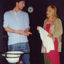 L'attore Germano Di Renzo durante uno spettacolo teatrale