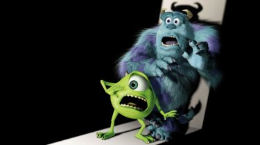 Sullivan e Mike Wazoski in Monsters Inc.