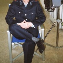 Nicola Natalia sul set della serie televisiva Il Capitano 2, per la regia di V. Sindoni.