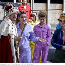 Alessandra Mastronardi con gli altri interpreti del film tv Non smettere di sognare