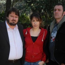 Giuseppe Battiston, Anita Caprioli e Valerio Mastandrea in una foto promozionale di Non pensarci - La serie
