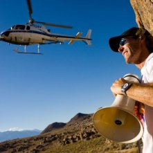 Il regista Michael Bay sul set del film Transformers - La vendetta del caduto