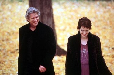 Richard Gere with Winona Ryder in a sequence of the film Autumn in New York
