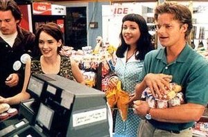 Winona Ryder con Janeane Garofalo, Ethan Hawke e Steve Zahn in Giovani, carini e disoccupati