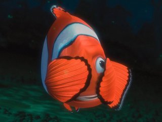 Il pesciolino Marlin in una scena di 'Alla ricerca di Nemo'