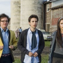 Clark Duke, Josh Zuckerman e Amanda Crew in un'immagine del film Sex Movie in 4D