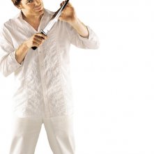 Una foto promo di Michael C. Hall per la prima stagione della serie Dexter