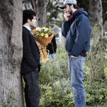 Mauro Mancini e Daniele De Angelis sul set di Siempre!, episodio del film Feisbum