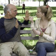 Larry David ed Evan Rachel Wood in un'immagine del film Whatever Works, diretto da Woody Allen