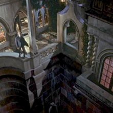 David Peel in una sequenza del film Le spose di Dracula (1960)