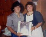 L'attrice e cantante napoletana Pamela Paris con Maradona