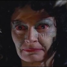 Un primo piano di Prudence Hyman nel film Lo sguardo che uccide