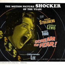 Una bella lobbycard americana del film La casa del terrore