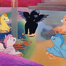 I cavalli volanti che fanno il bagno sulle note della Pastorale nel film Fantasia