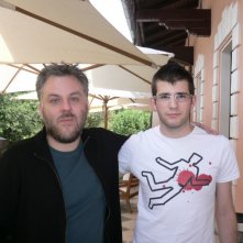 Sergio Menna Vincitore Del Concorso Per L Anteprima Di Martyrs Con Movieplayer It In Compagnia Del Regista Del Film Pascal Laugier 120908