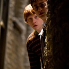 Rupert Grint e Daniel Radcliffe in una scena di Harry Potter e il principe mezzosangue