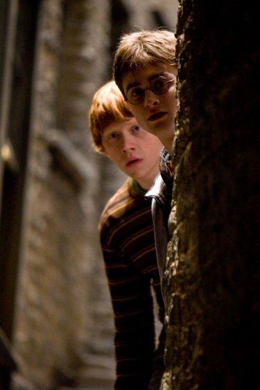 Rupert Grint e Daniel Radcliffe in una scena di Harry Potter e il principe mezzosangue