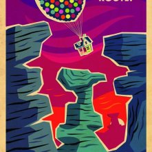 Uno degli otto splendidi manifesti 'vintage' di Up (2009)