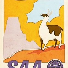 Uno degli otto splendidi manifesti 'vintage' di Up, il film della Pixar Animation