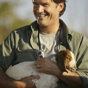 D.W. Moffett in una scena del pilot de L'Africa nel cuore