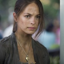 Un primo piano di Kristin Kreuk dal film Street Fighter: The Legend of Chun-Li