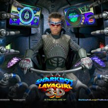 Un wallpaper del film The Adventures of Shark Boy & Lava Girl in 3-D, con Taylor Lautner