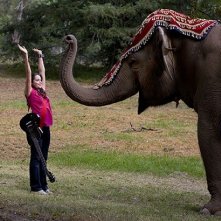 Emily Robins in una scena della serie The Elephant Princess