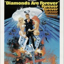 La locandina di Agente 007, una cascata di diamanti