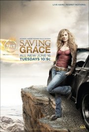 Un poster della terza stagione di Saving Grace