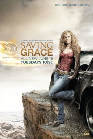 Un poster della terza stagione di Saving Grace