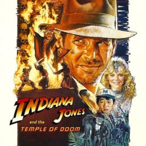 La locandina di Indiana Jones e il tempio maledetto